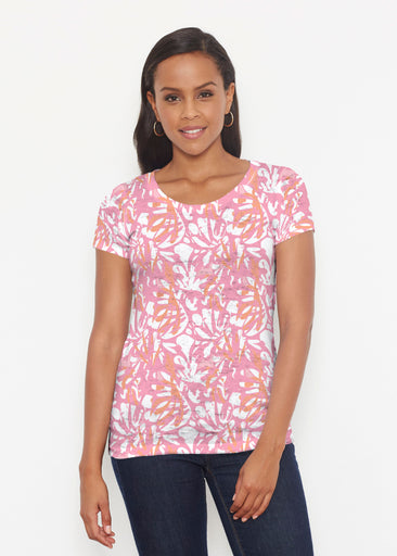 Camouflage Dots Pink (7912) ~ Short Sleeve Scoop Shirt