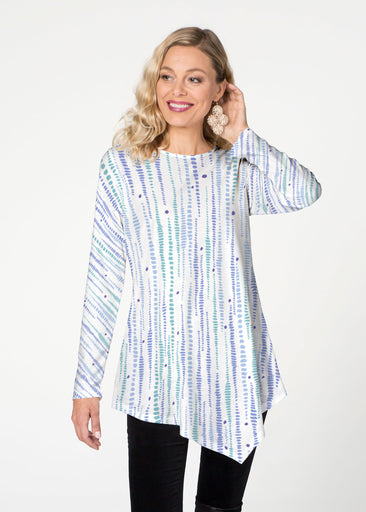 Pebble Dots (7922) ~ Asymmetrical French Terry Tunic