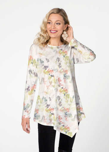Painters Palette (7928) ~ Asymmetrical French Terry Tunic