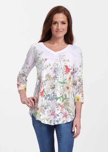 Prairie (7929) ~ V-neck Flowy Tunic
