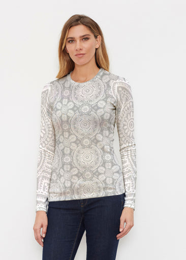 Etched Mod Grey (7964) ~ Butterknit Long Sleeve Crew Top