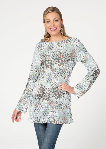 Painted Dots (8020) ~ Banded Boatneck Tunic