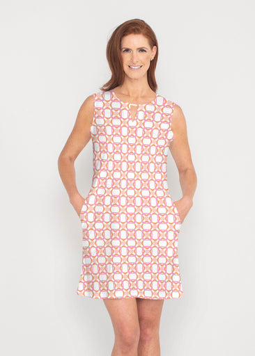Bangles & Dots (8022) ~ French Terry Keyhole Sleeveless Dress