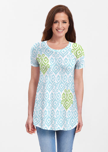 Crayola Aqua- Lime (8029) ~ Short Sleeve Butterknit tunic