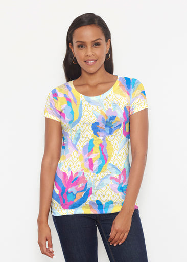 Floral Spades (8048) ~ Short Sleeve Scoop Shirt