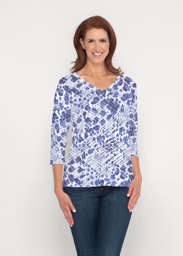 Sophia (8056) ~ Signature 3/4 Sleeve V-Neck Top