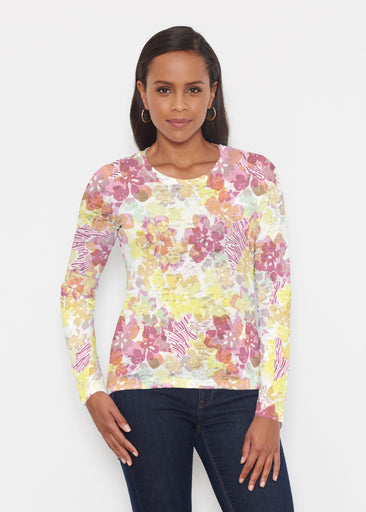Hollyhocks (8070) ~ Signature Long Sleeve Crew Shirt