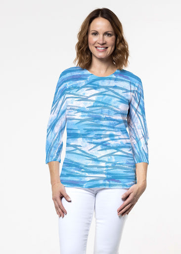 High Tide (8071) ~ Signature 3/4 Sleeve Crew Neck Top