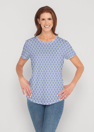 Cosmo Geo (13568) ~ Contoured Tri-Blend Scoop Tee