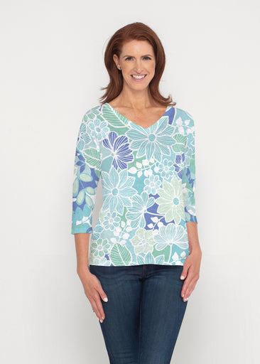 Hawaii Isles (13609) ~ Signature 3/4 Sleeve V-Neck Top