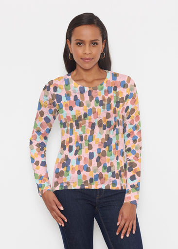 Brushstroke Multi (14293) ~ Signature Long Sleeve Crew Shirt