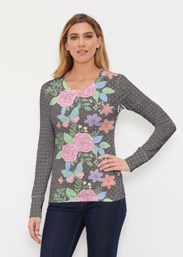 Rosalyn (14298) ~ Thermal Long Sleeve Crew Shirt