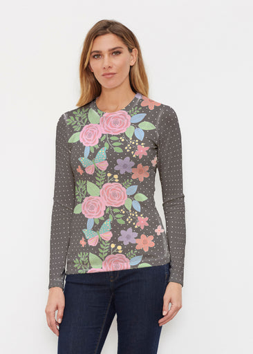 Rosalyn (14298) ~ Butterknit Long Sleeve Crew Top