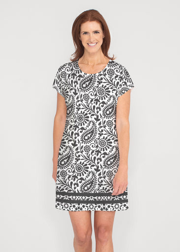 Victoria (14301) ~ French Terry Short Sleeve Crew Dress