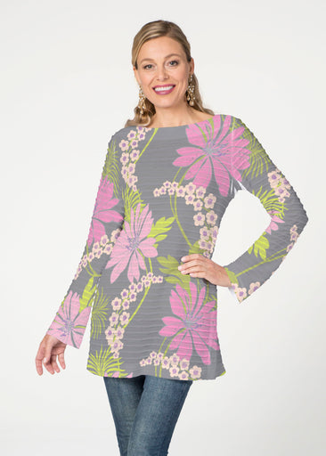 LeeLee (14304) ~ Banded Boatneck Tunic