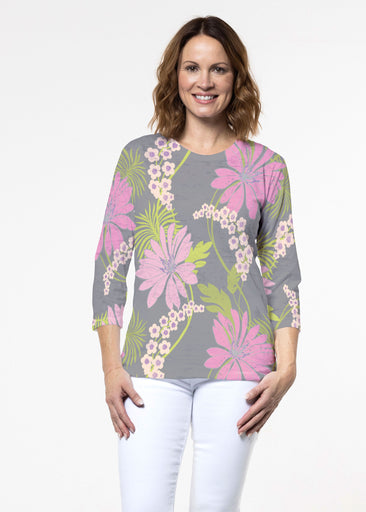 LeeLee (14304) ~ Signature 3/4 Sleeve Crew Neck Top