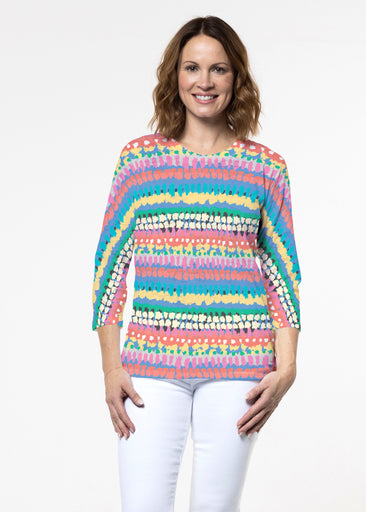 Riviera (14309) ~ Signature 3/4 Sleeve Crew Neck Top