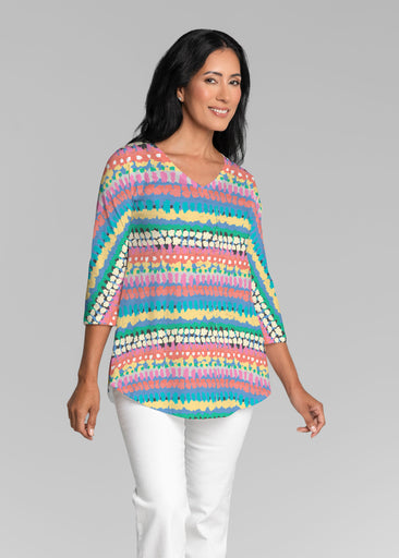 Riviera (14309) ~ V-neck Flowy Tunic
