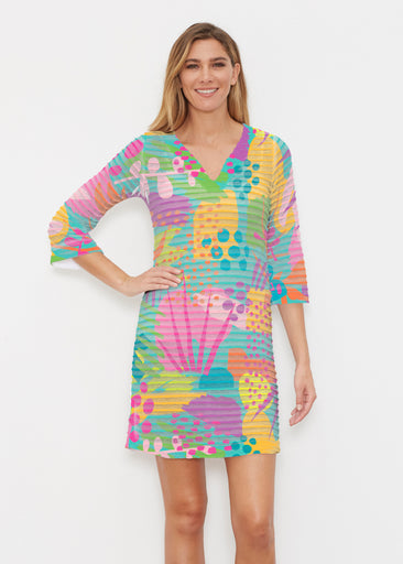Gloria (14310) ~ Banded 3/4 Sleeve Dress