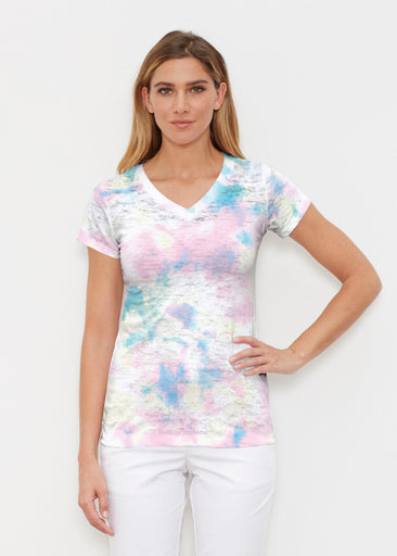 Aurora (14312) ~ Signature Cap Sleeve V-Neck Shirt