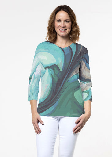 Stella (14313) ~ Signature 3/4 Sleeve Crew Neck Top