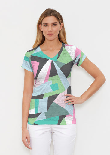 Gems (14314) ~ Signature Cap Sleeve V-Neck Shirt