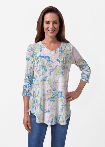 GiGi (17251) ~ Butterknit V-neck Flowy Tunic