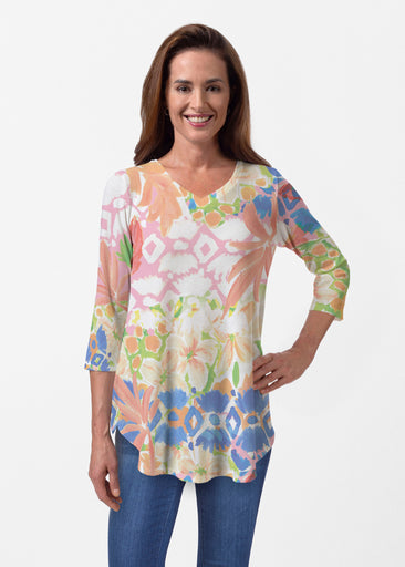 Bali (17254) ~ Butterknit V-neck Flowy Tunic