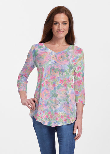 Penelope (17255) ~ V-neck Flowy Tunic