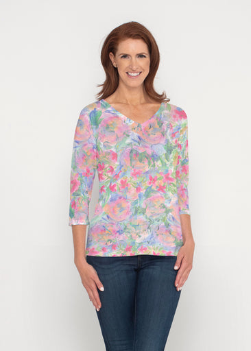 Penelope (17255) ~ Signature 3/4 Sleeve V-Neck Top