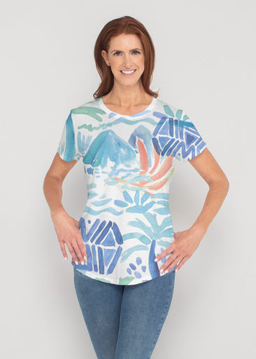 Bahama Mama (17256) ~ Contoured Tri-Blend Scoop Tee