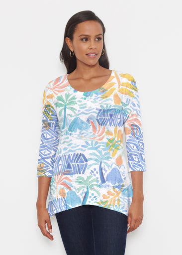 Bahama Mama (17256) ~ Katherine Hi-Lo Thermal Tunic