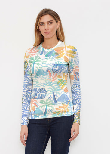 Bahama Mama (17256) ~ Butterknit Long Sleeve Crew Top