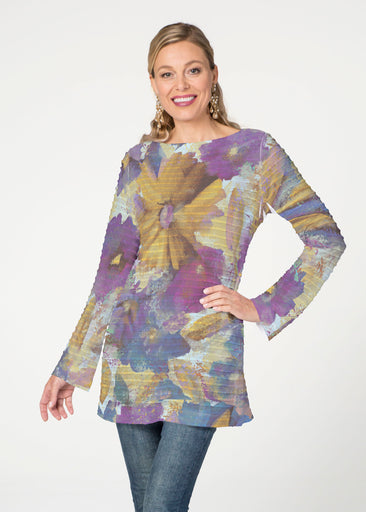 Maya (17266) ~ Banded Boatneck Tunic