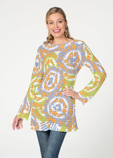 Funky town (17277) ~ Banded Boatneck Tunic