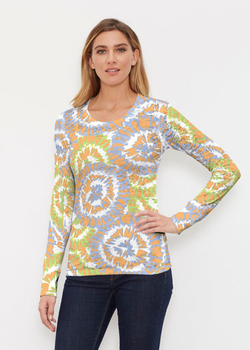 Funky Town (17277) ~ Thermal Long Sleeve Crew Shirt