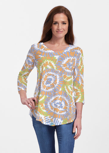 Funky Town (17277) ~ V-neck Flowy Tunic