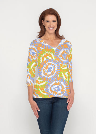 Funky Town (17277) ~ Signature 3/4 Sleeve V-Neck Top