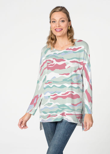 Mountain View Brick (17296) Slouchy Butterknit Top