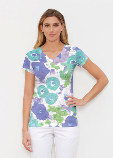 Dotsy (19202) ~ Signature Cap Sleeve V-Neck Shirt