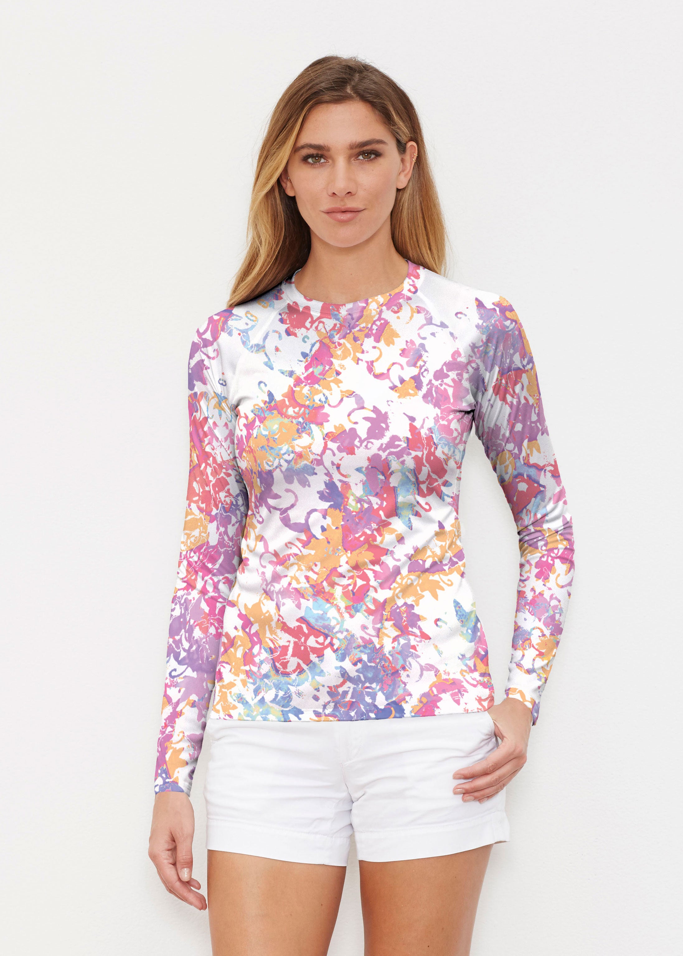 Lovely (19207) ~ Long Sleeve Rash Guard – Whimsy Rose