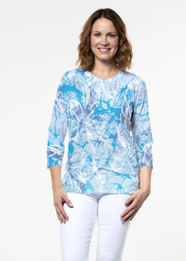 Paint Jam (26002) ~ Signature 3/4 Sleeve Crew Neck Top