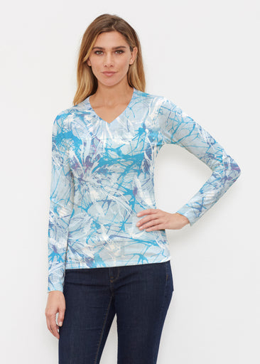 Paint Jam (26002) ~ Butterknit Long Sleeve V-Neck Top