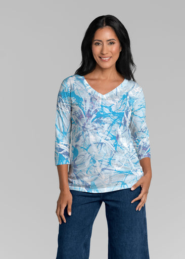 Paint Jam (26002) ~ Signature 3/4 Sleeve V-Neck Top