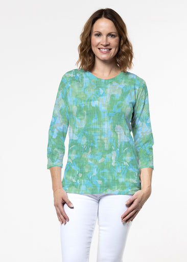 Bali Batik (26003) ~ Signature 3/4 Sleeve Crew Neck Top