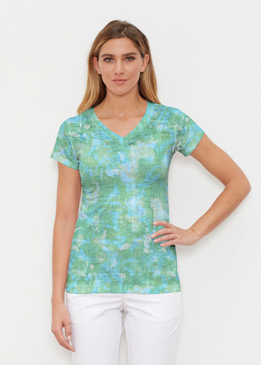 Bali Batik (26003) ~ Signature Cap Sleeve V-Neck Shirt