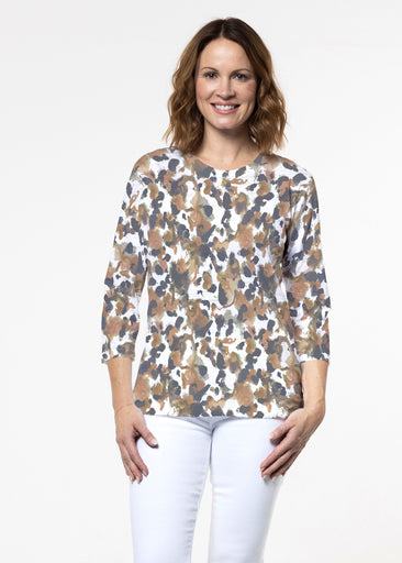 Leo Freehand (26004) ~ Signature 3/4 Sleeve Crew Neck Top