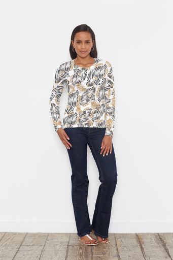 Zebra Fish (26007) ~ Signature Long Sleeve Crew Shirt
