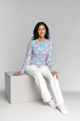 College Cutout (26008) ~ Thermal Long Sleeve Crew Shirt