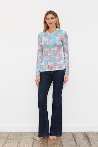 College Cutout (26008) ~ Butterknit Long Sleeve Crew Top